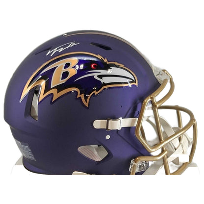 Trey Hendrickson Signed Baltimore Ravens Authentic Alternate Helmet - tight