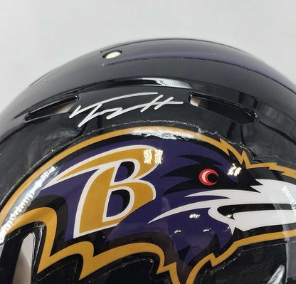 Trey Hendrickson Signed Baltimore Ravens Authentic Speed Helmet