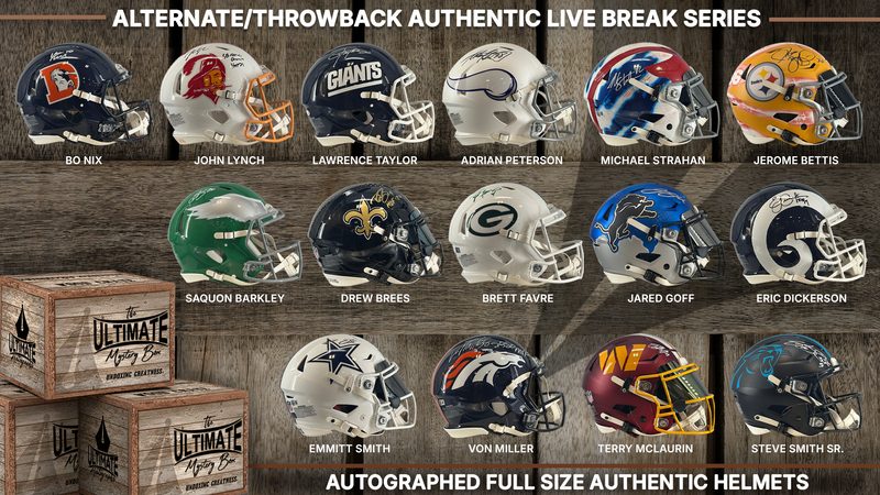 Alternates and Throwbacks Authentic Helmet Live Break Series