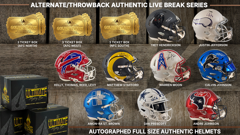 Alternates and Throwbacks Full-Size Authentic Helmet Live Break Series