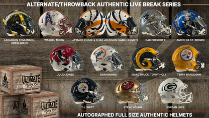 Alternates and Throwbacks Authentic Helmet Live Break Series