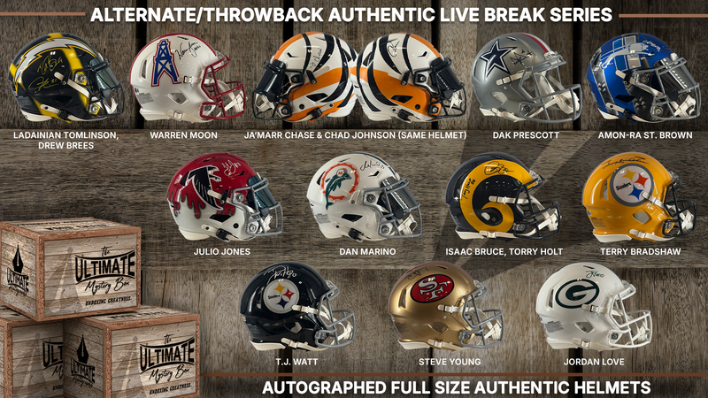 Alternates and Throwbacks Authentic Helmet Live Break Series