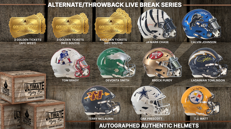 Alternates and Throwbacks Full-Size Authentic Helmet Live Break Series