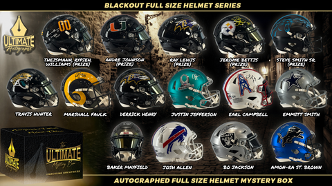 Live Break #1 - ****QUAD BOX BREAK**** - ("Blackout") Full Size Football Helmet Series