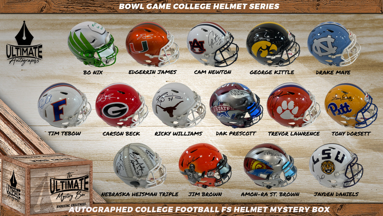 Live Break #1  - **SINGLE BOX BREAK** - "Bowl Game" - College Football Full Size Helmet Series! - 1/15/2025 - 12:00 PM CT