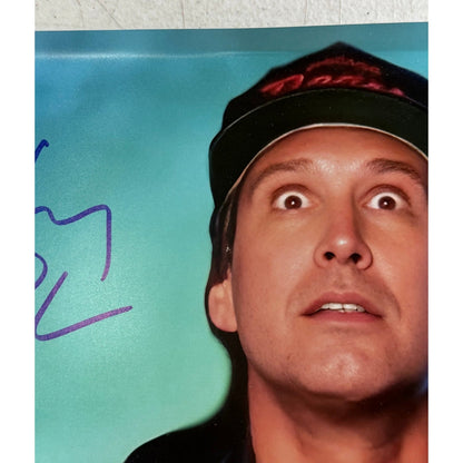 Chevy Chase Autographed Christmas Vacation 11x14 Photo (Damaged)
