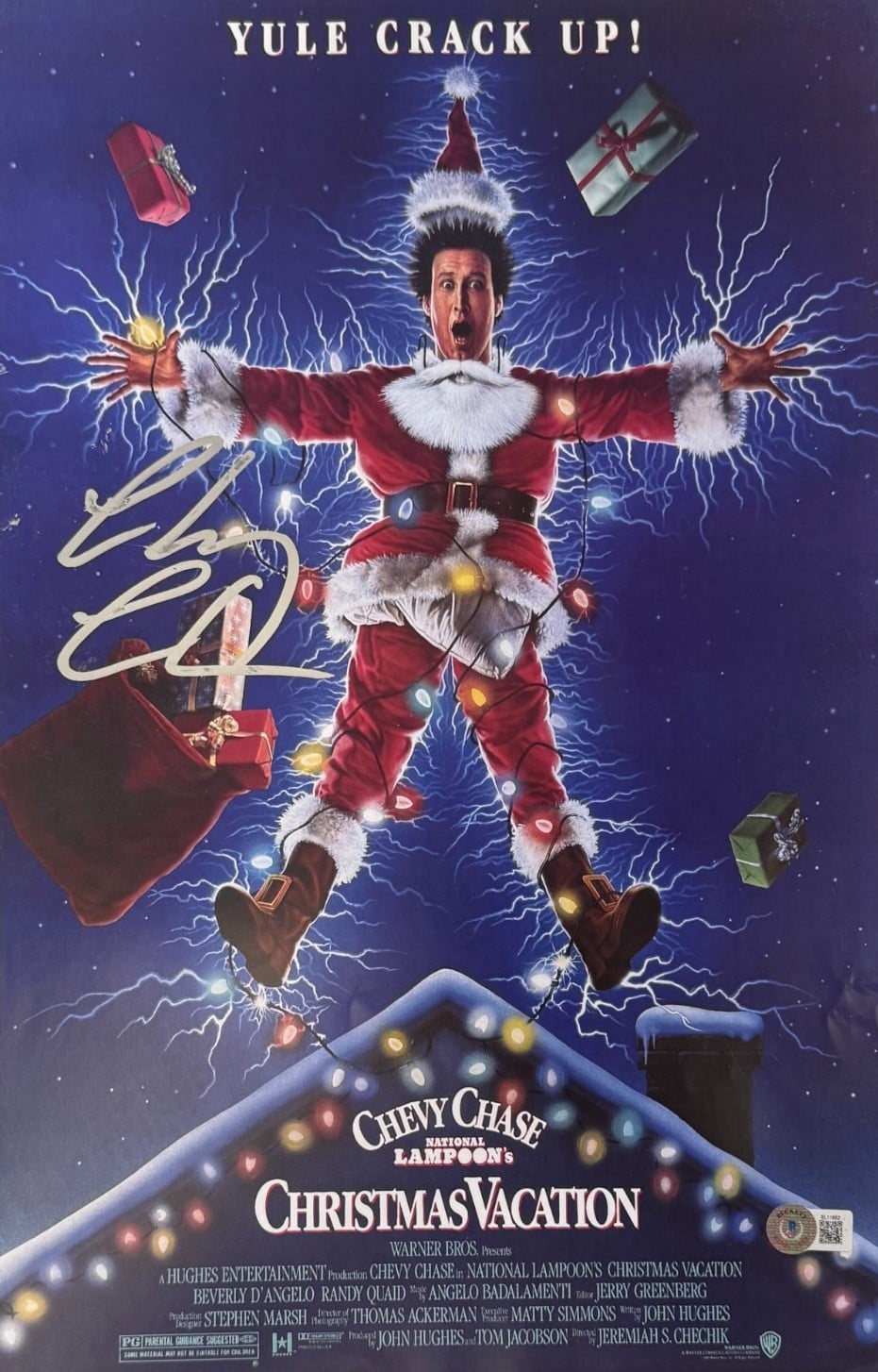 Chevy Chase Autographed Christmas Vacation 11x17 Photo