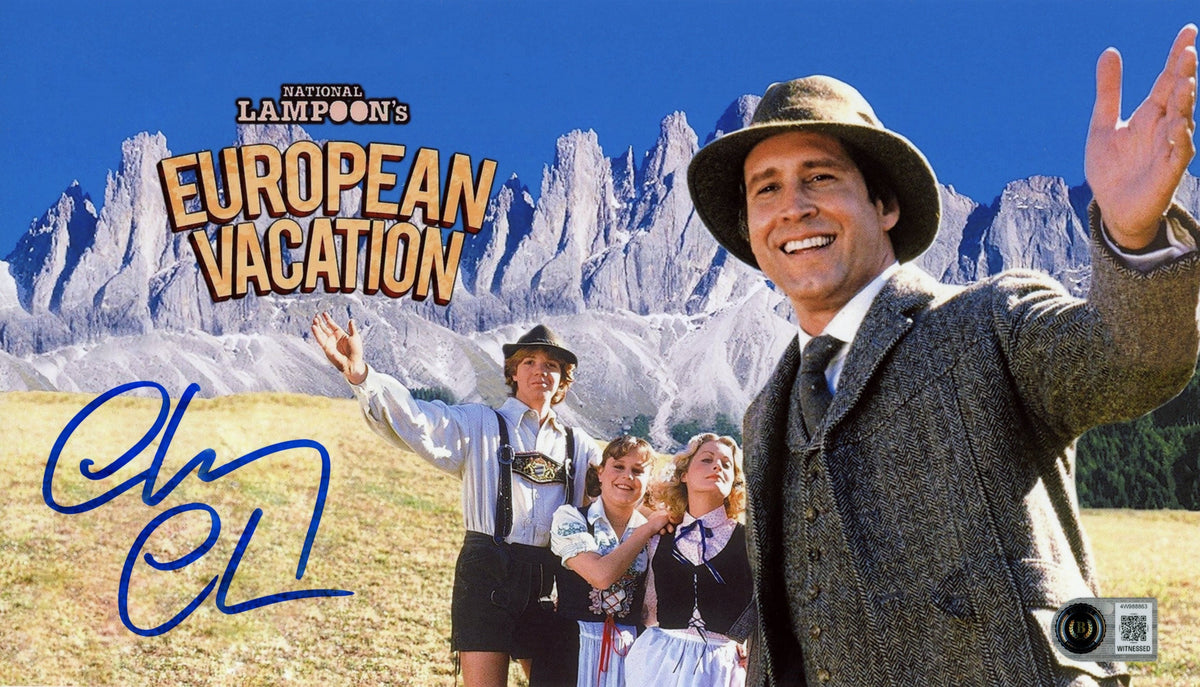 Chevy Chase Signed European Vacation 8x12 Photo