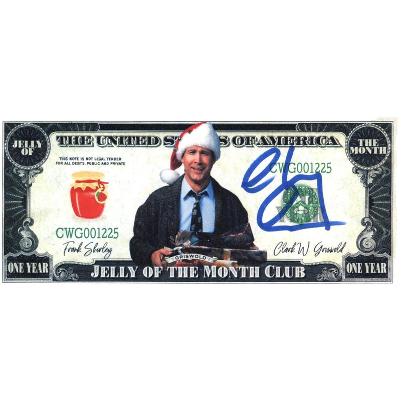 Chevy Chase Signed Christmas Vacation Novelty Dollar Bill