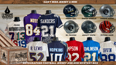 Live Break #1 - **DOUBLE BOX** - Autographed Mystery Box - "Can't Miss Football Jersey and Mini Helmet Series!" - 7/27/2024 - 12:00 PM CT