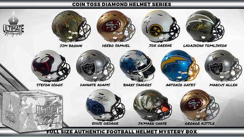 Live Break #1 - *QUAD BOX BREAK** - NEW/OLD Autographed Full Size Diamond Helmet Mystery Box "Coin Toss"/"Play Action" Series -  9/7/2024 -  6:00 PM CT