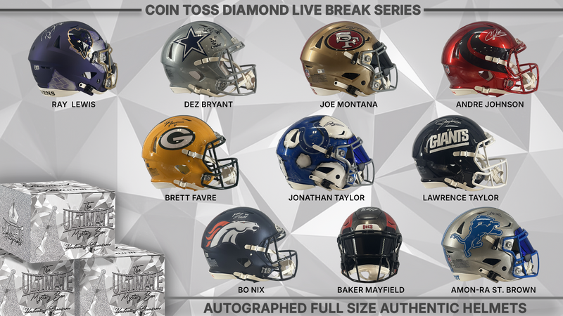 Coin Toss Diamond Full Size NFL Helmet Live Break Series