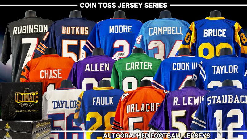 Coin Toss Autographed NFL Jersey Live Break Series