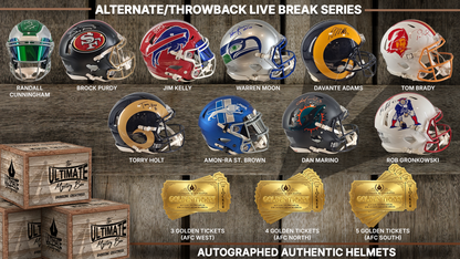 Alternates and Throwbacks Full-Size Authentic Helmet Live Break Series