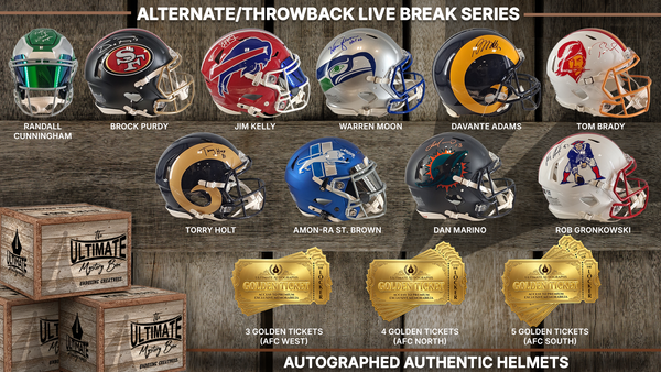 Alternates and Throwbacks Full-Size Authentic Helmet Live Break Series