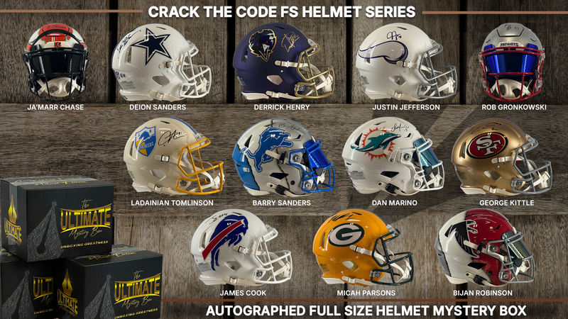 Crack the Code Autographed Full-Size Helmet Live Break Series