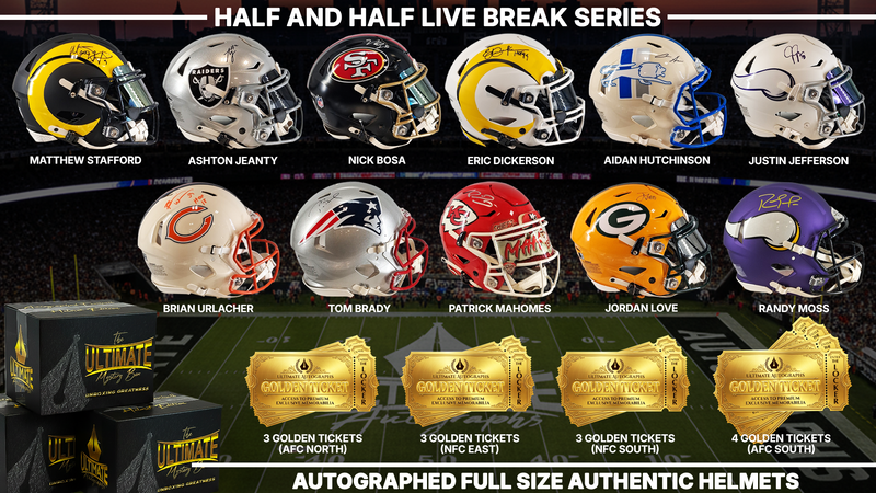 Half & Half Full-Size SpeedFlex and Authentic Helmet Live Break Series