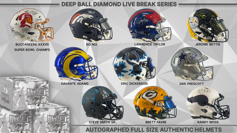 Deep Ball Diamond Full Size NFL Helmet Live Break Series