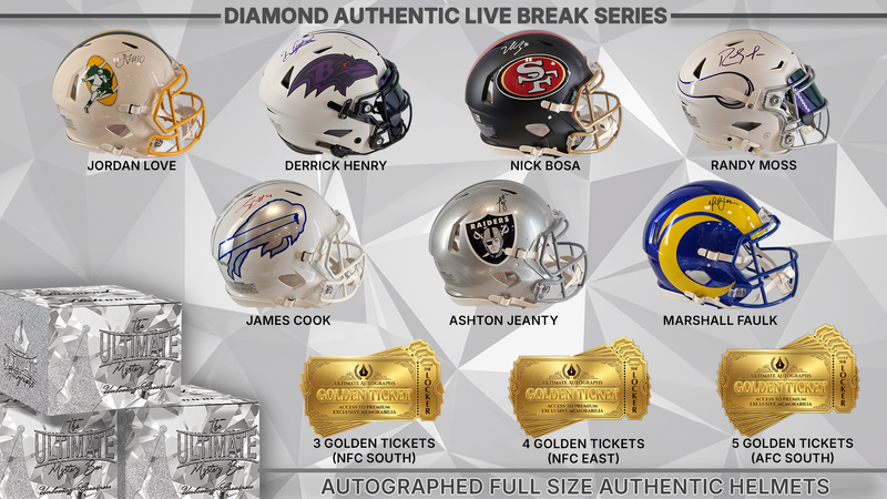 Diamond Full-Size Authentic NFL Helmet Live Break Series – Ultimate Autographs