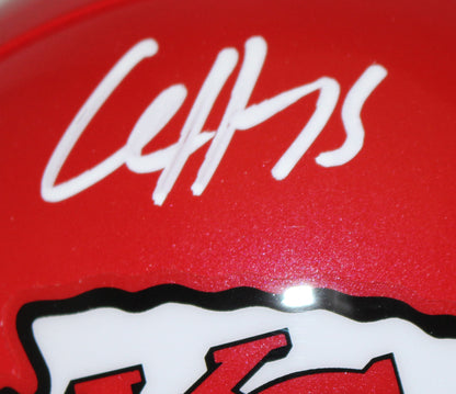 Clyde Edwards-Helaire Signed Kansas City Chiefs VSR4 Mini Helmet