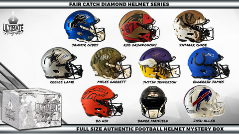Live Break #11 - **DOUBLE BOX BREAK** Autographed Full Size Diamond Helmet Mystery Box "Fair Catch" Series
