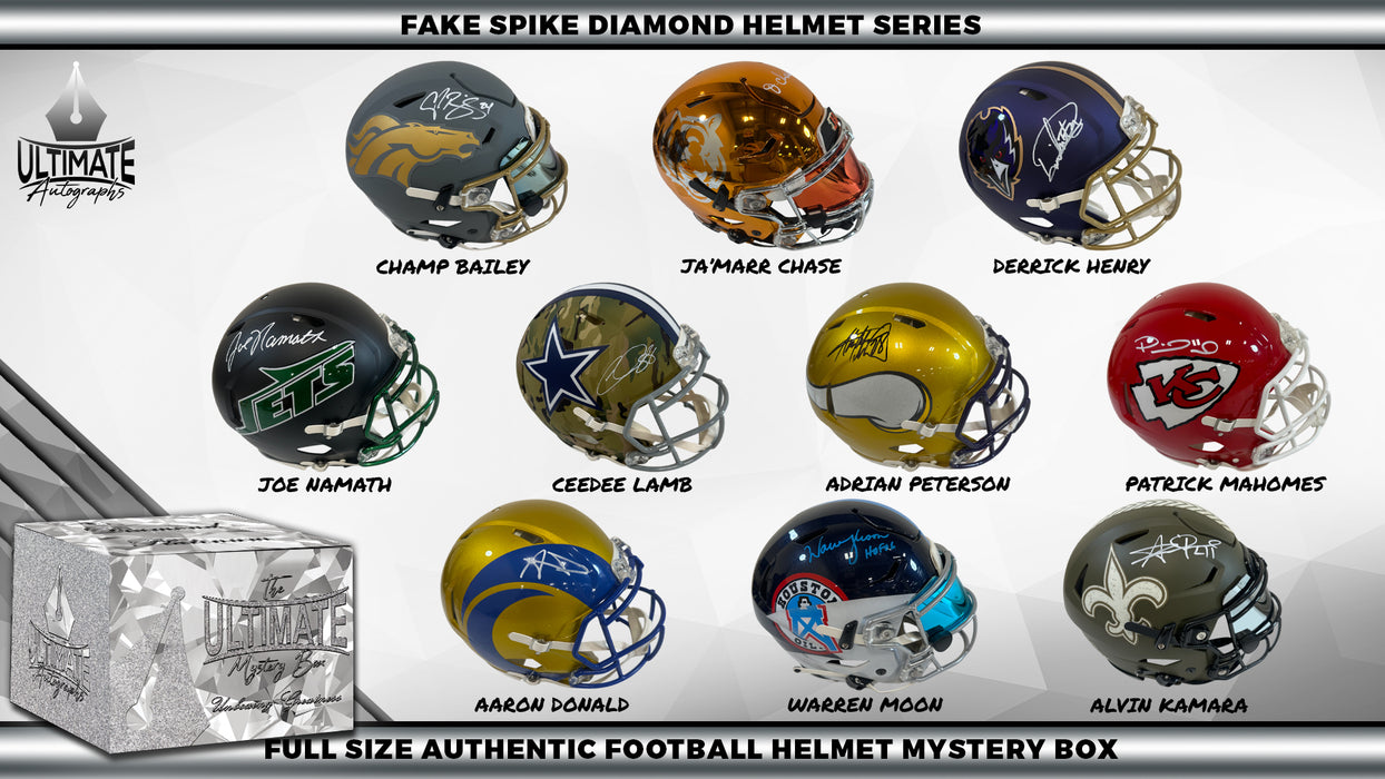 Live Break #1 -*SINGLE BOX BREAK* Autographed Full Size Diamond Helmet Mystery Box ("Fake Spike") Series - 1/15/2025 - 12:00 PM CT