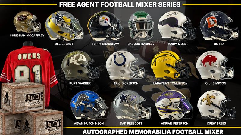 Free Agent Autographed Football Mixer Live Break Series