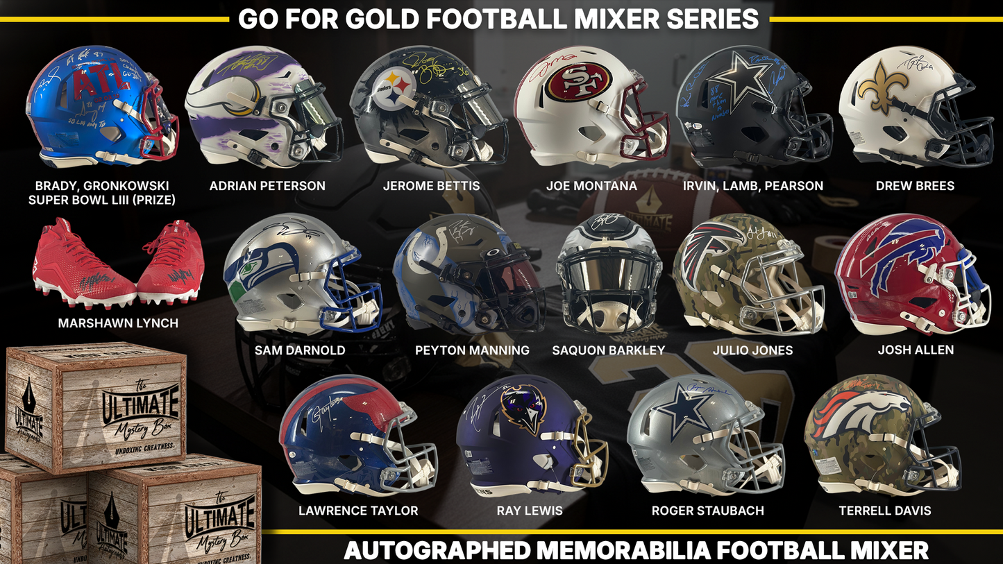 Go For Gold Autographed Football Mixer Live Break Series