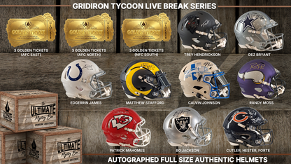 Gridiron Tycoon Full-Size Authentic Helmet Live Break Series