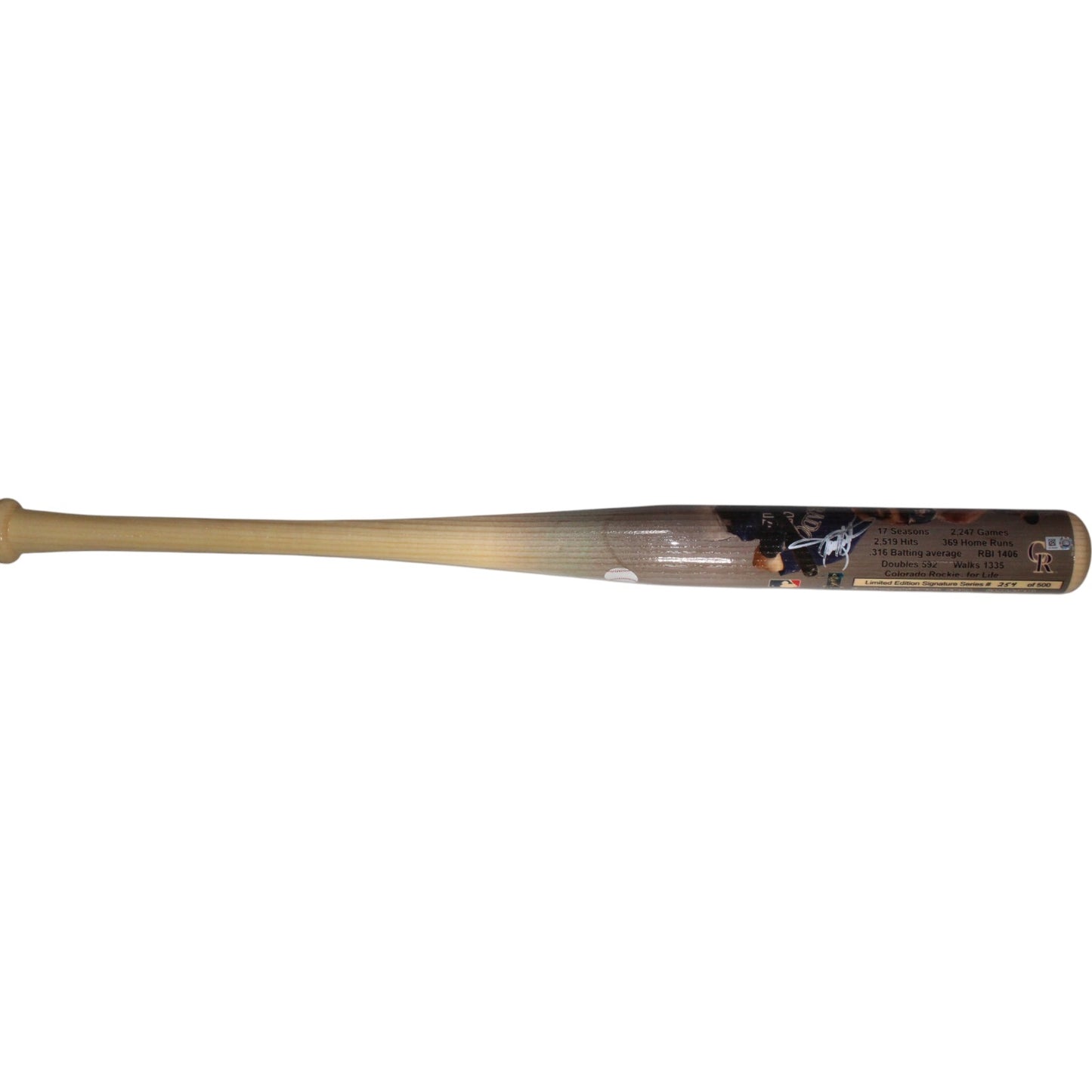 Todd Helton Autographed Colorado Rockies Baseball Bat (LE /500)