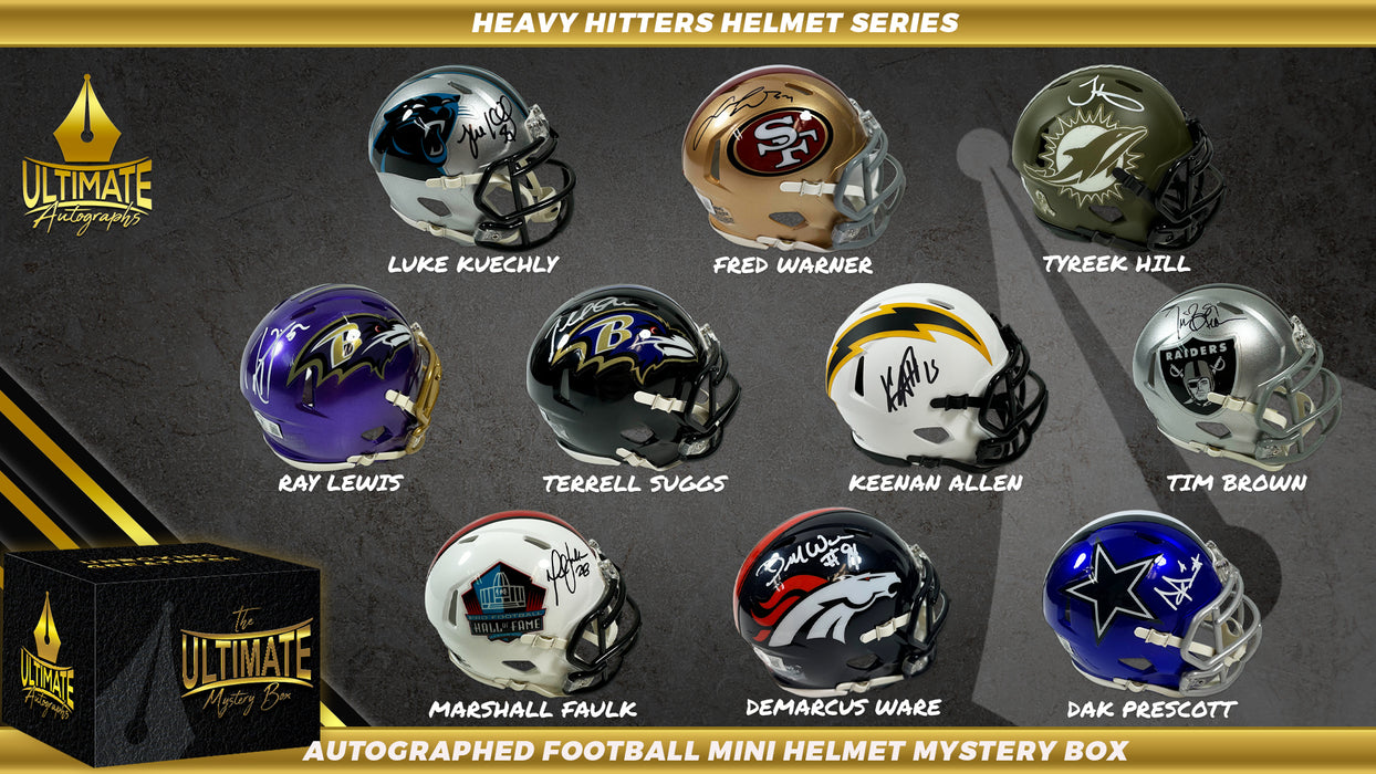 Schwartz Sports Football Mini Helmet Signed Mystery Box - Series 31  (Limited to 150)