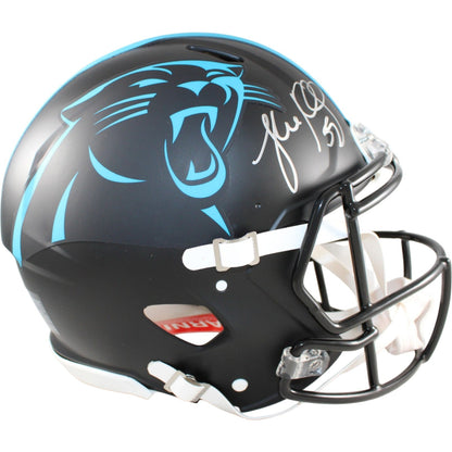 Luke Kuechly Signed Carolina Panthers 2022 Alternate Proline Full Size Helmet