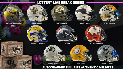 Lottery Autographed Full-Size Helmet Live Break Series