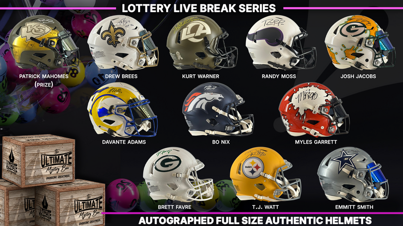 Lottery Autographed Full-Size Helmet Live Break Series
