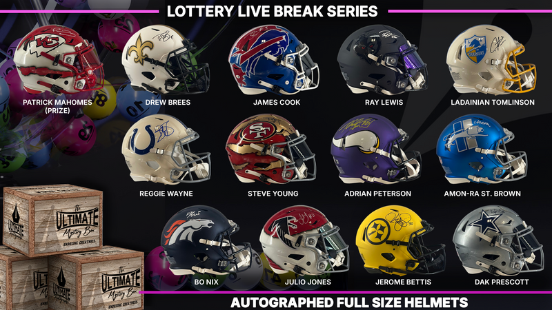 Lottery Autographed Full-Size Helmet Live Break Series
