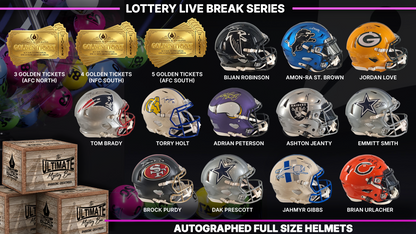 Lottery Autographed Full-Size Helmet Live Break Series