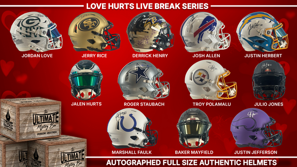 Love Hurts Autographed Full-Size Helmet Mystery Box Series