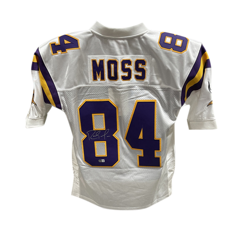 Randy Moss Autographed Minnesota Vikings Mitchell & Ness White Jersey