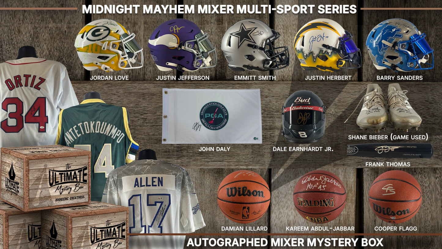 Midnight Mayhem Autographed Mixer Mystery Box Series