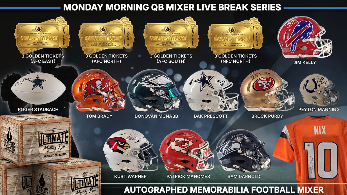 Monday Morning QB Autographed Football Mixer Live Break Series