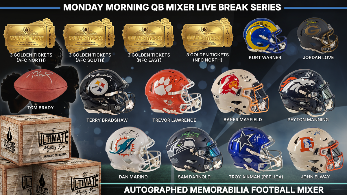 Monday Morning QB Autographed Football Mixer Live Break Series