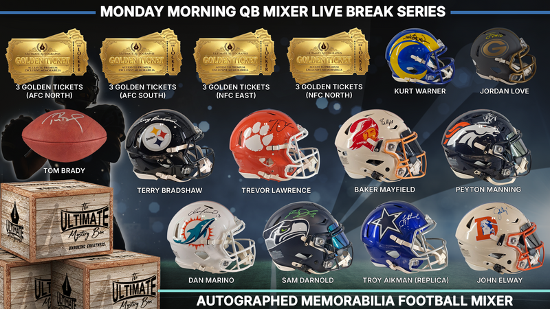 Monday Morning QB Autographed Football Mixer Live Break Series