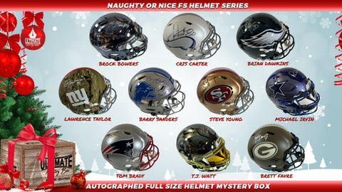 Live Break #1 -*DOUBLE BOX BREAK* *1 OLD 1 NEW*  Autographed Full Size Helmet Series Mystery Box - Naughty or Nice! Series - 12/26/2024 - 3:00 PM CT