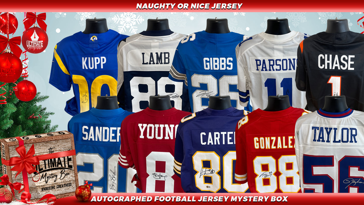 Live Break #1 - Autographed Jersey Series Mystery Box - Naughty or Nice Series - 12/24/2024 - 12:00 PM CT