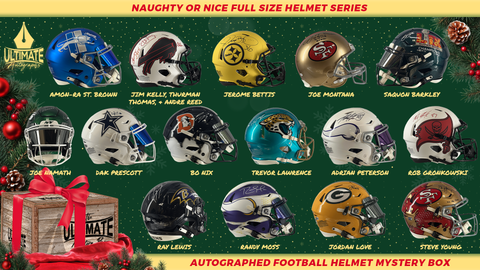 Live Break #1 - *QUAD BOX BREAK* Autographed Full Size Helmet Series Mystery Box - Naughty or Nice!