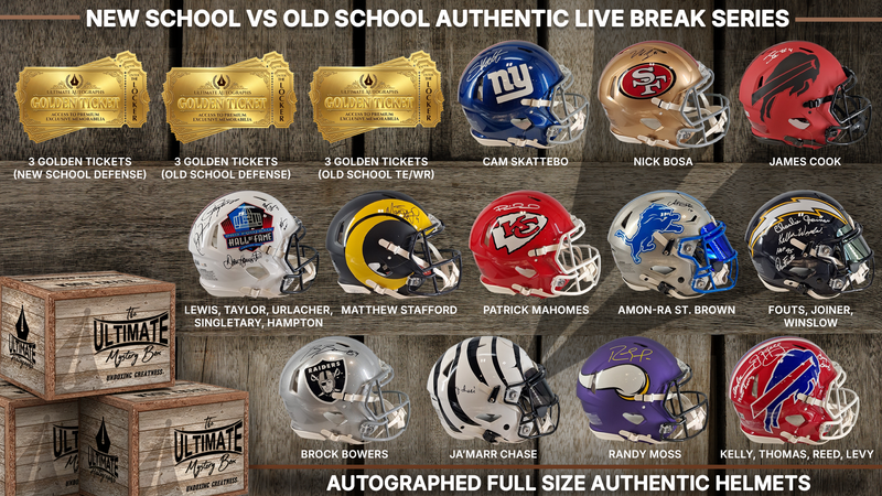 Old School vs. New School Full-Size Authentic Helmet Live Break Series