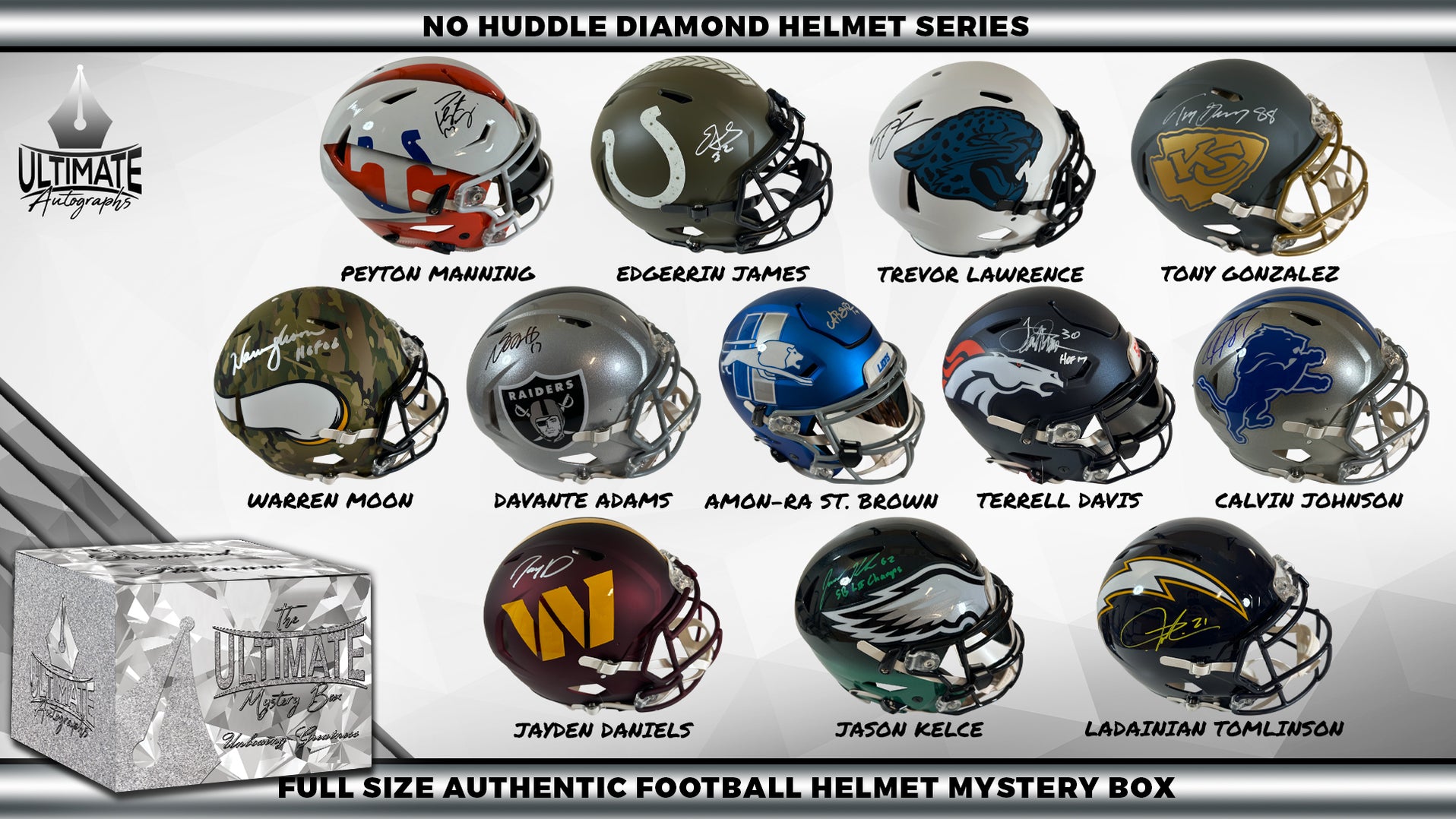 Live Break 4 *QUAD BOX BREAK* Autographed Full Size Diamond Helmet M