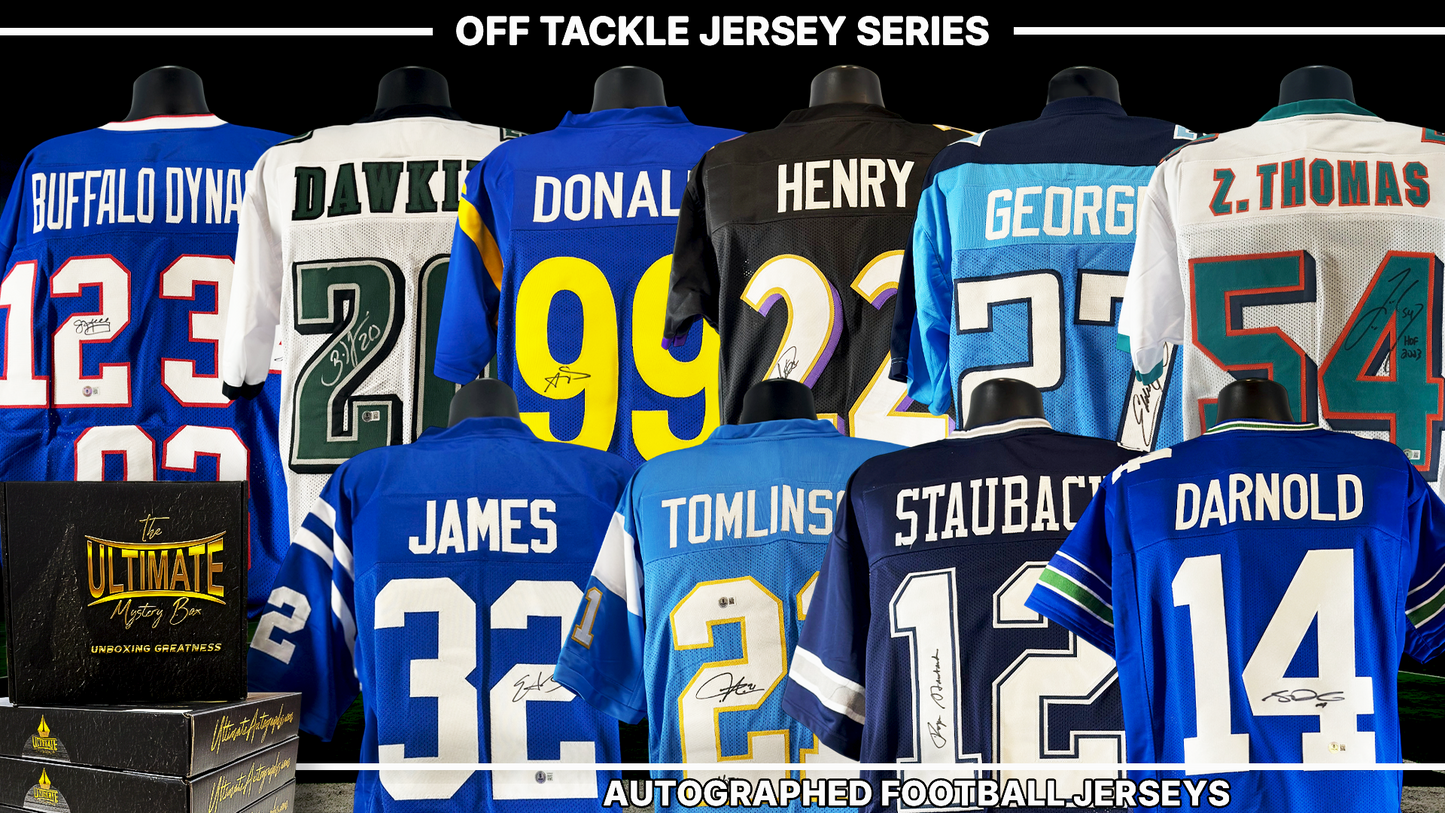 Off Tackle Autographed NFL Jersey Mystery Box Series