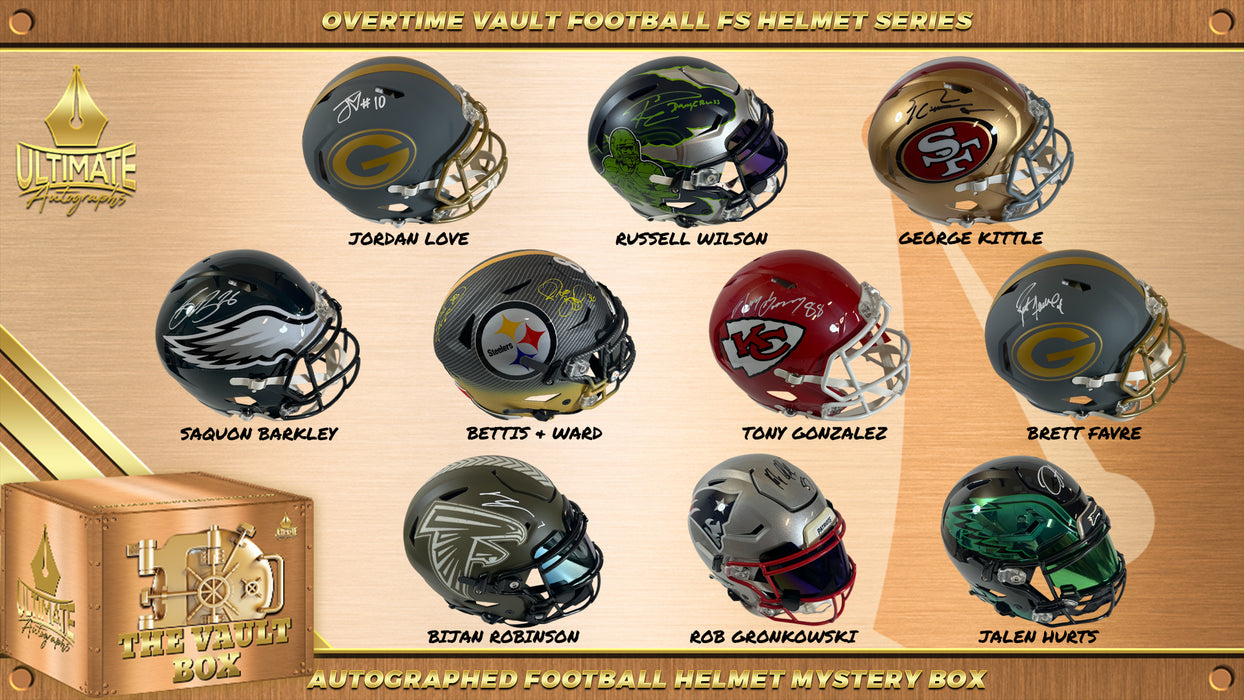 Live Break #1 - *QUAD BOX BREAK* "Overtime" Vault Football Full Size Helmet Series - 12/27/2024 - 12:00 PM CT