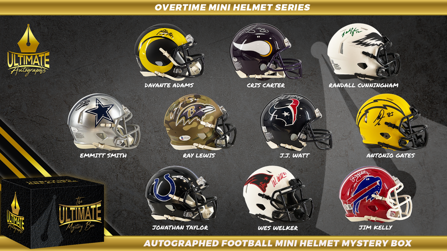 Overtime NFL Mini Helmet Mystery Box Series